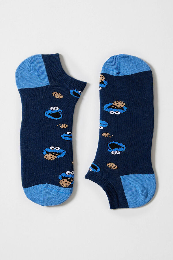 Besocks Calcetines tobilleros Barrio S&eacute;samo algod&oacute;n org&aacute;nico azul