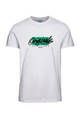Jack & Jones Camiseta manga corta print logo white