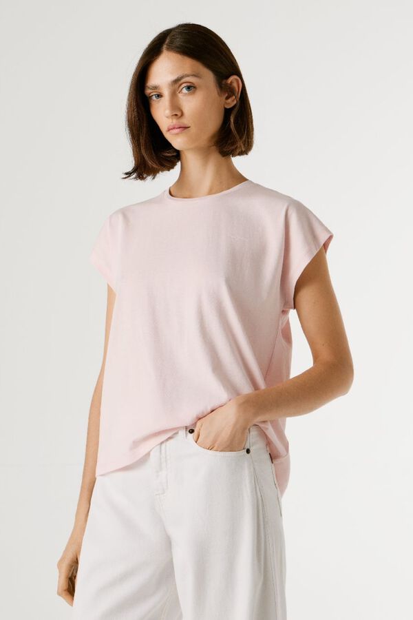 Pepe Jeans Camiseta manga corta cuello redondo rosa