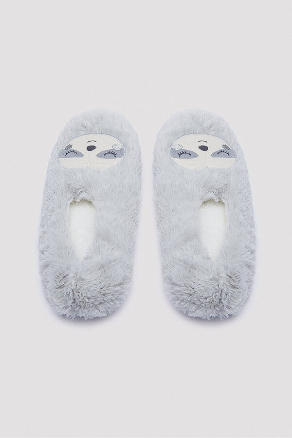 Penti Chinelos de quarto para casa pelo cinzento