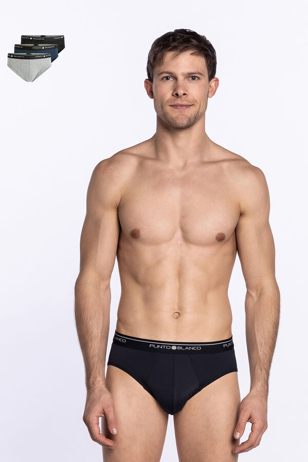 Punto Blanco Pack de 3 slips algod&oacute;n estampado