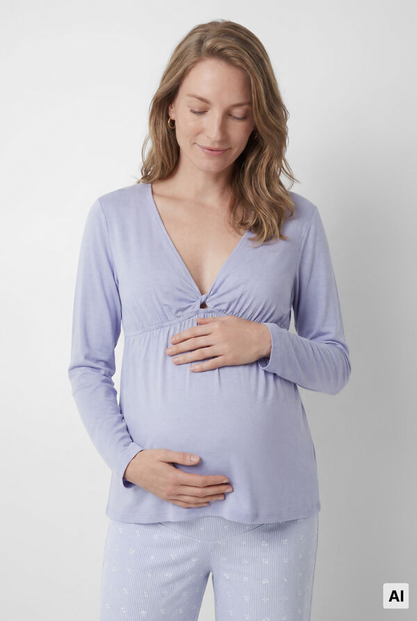 Women'secret Blue maternity capri pyjamas blue