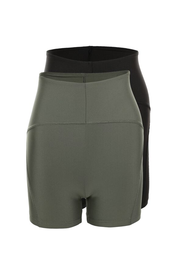 Trendyol Pack de 2 leggings deportivos cortos estampado