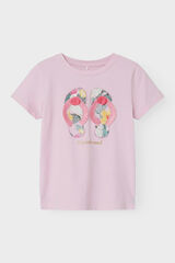 Womensecret Girls' T-shirt with 3D detail rose