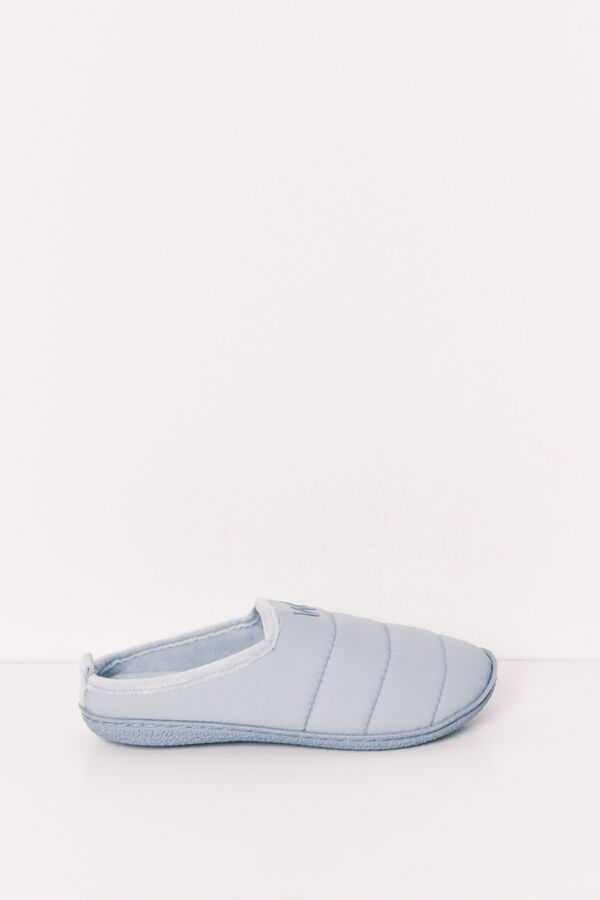 Women'secret Pantoufles matelass&eacute;es bleues bleu