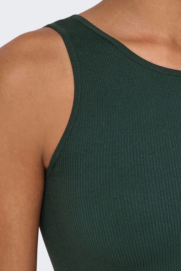 Only Play Nahtloses Crop-Top Blau