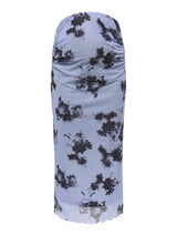 Only Maternity Printed midi maternity skirt blue