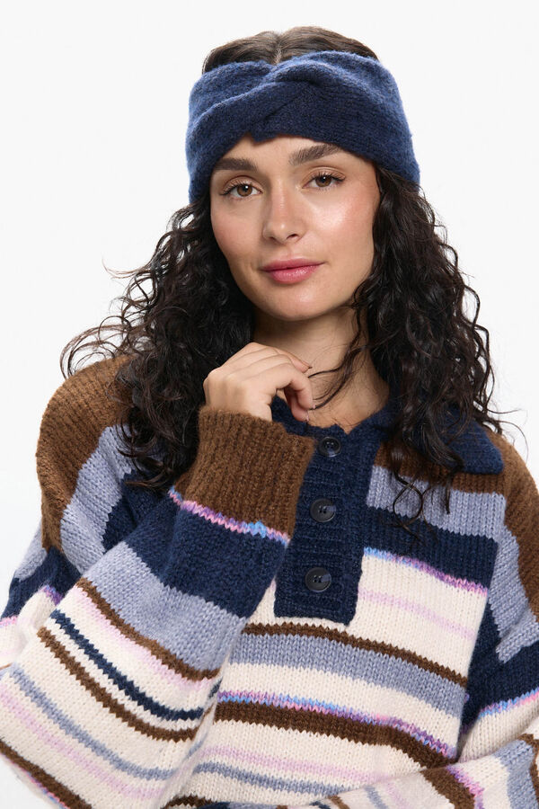 Pieces Banda de punto azul