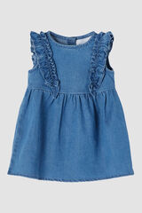 Womensecret Baby girls' denim dress blue