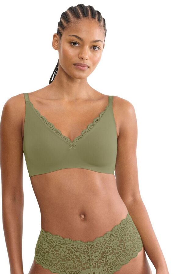 Triumph Sujetador reductor jacquard verde