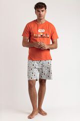 Admas Star Wars pixel short pyjamas red