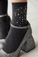 Penti Calcetines detalle brillos negro