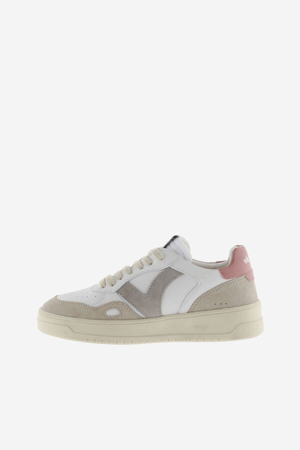 Womensecret Seoul Trainers in Faux and Split Leather pink