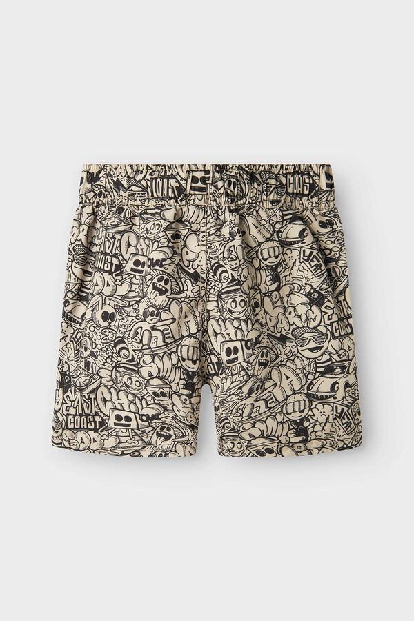 Name it print boy's swimsuit grey