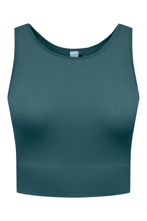 Only Play Top crop deportivo Seamless verde