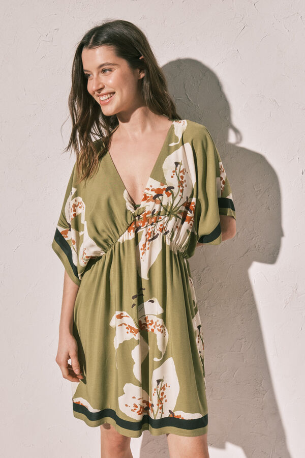 Women'secret Printed short camisole green