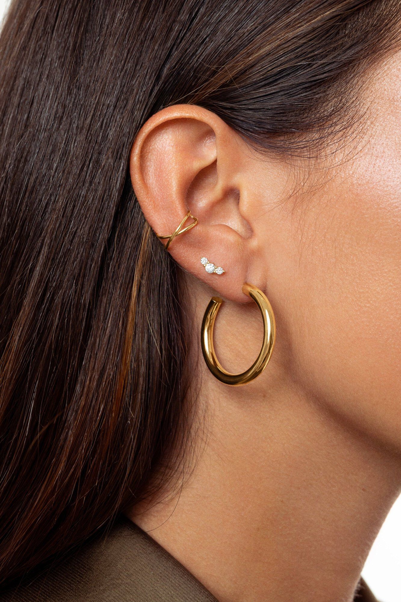 Singularu Freesia Spark Goldbad-Ohrring