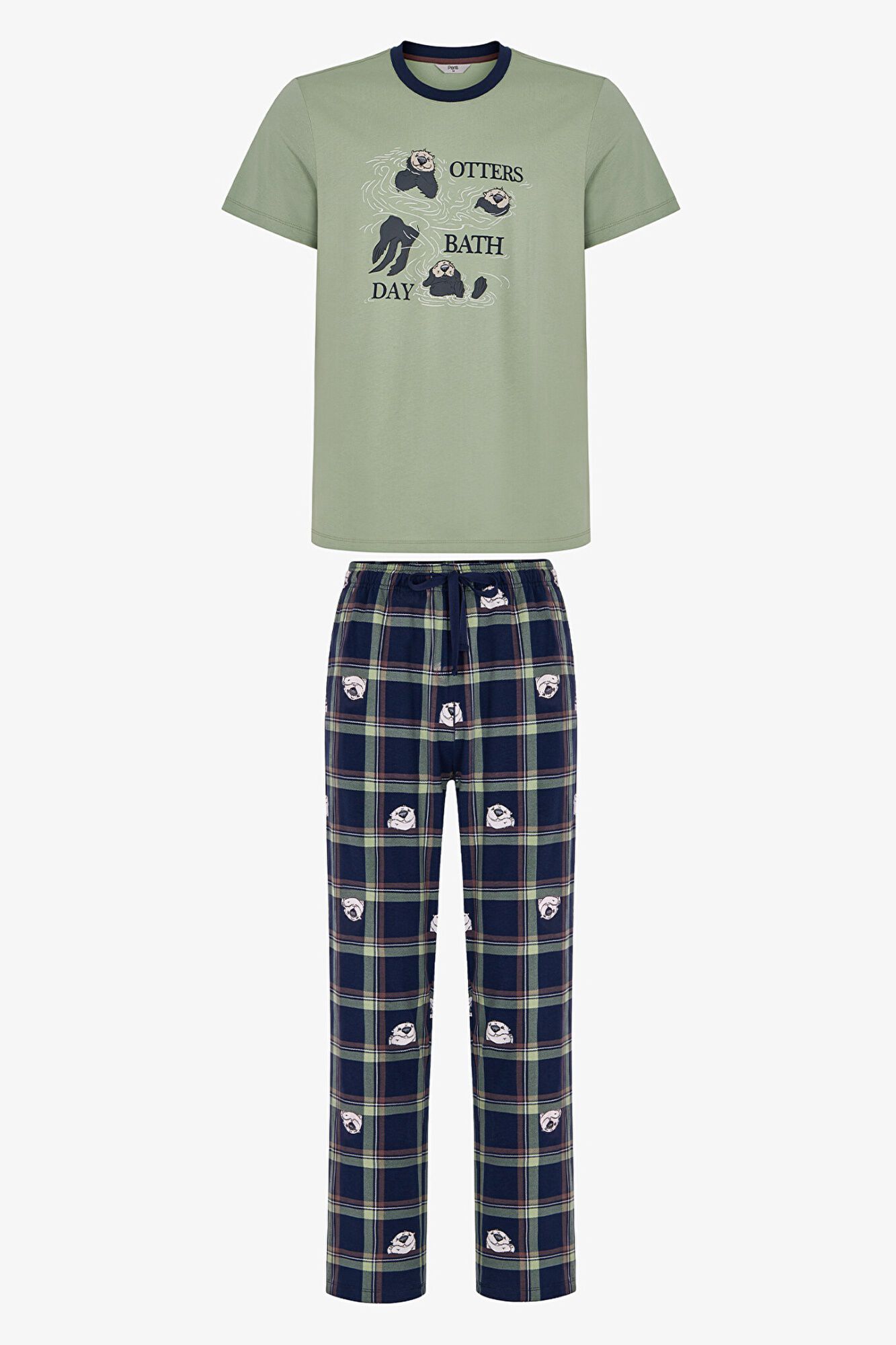 Penti Pijama de Homem de Manga Curta