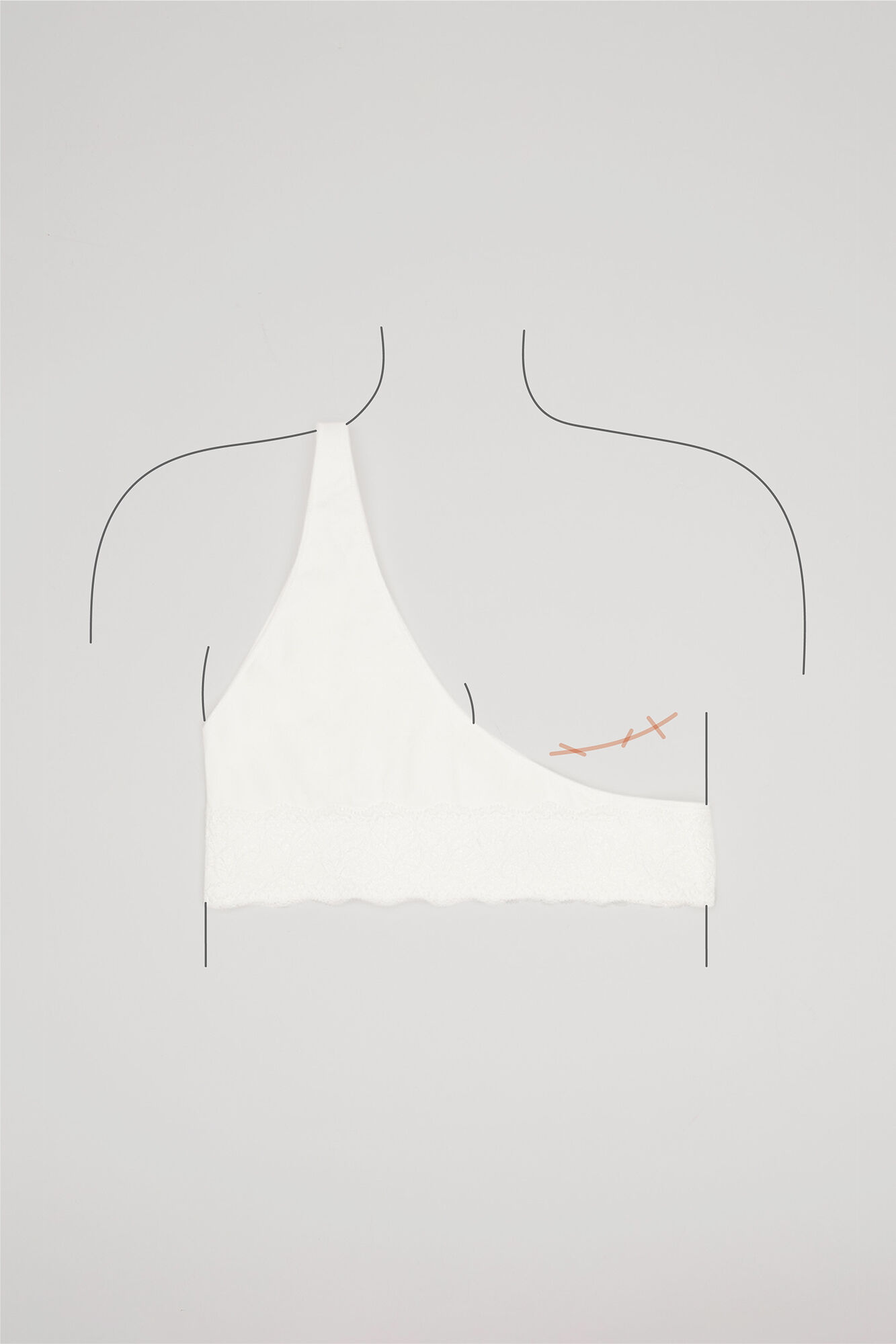 Women'secret Sujetador unicopa pecho derecho