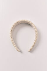 Women'secret Natural raffia twist front headband nude