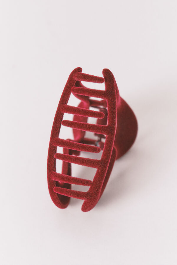 Women'secret Pince &agrave; cheveux petite c&oelig;ur bordeaux rouge