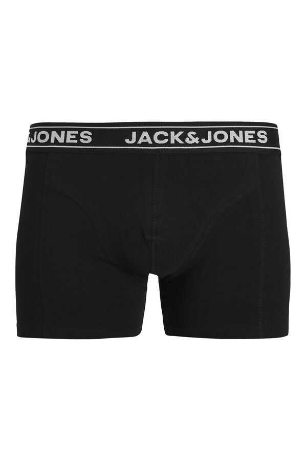 Jack & Jones Lot de 3 boxers imprim&eacute;s noir