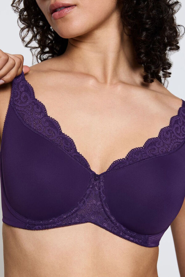 Triumph Sujetador reductor Amourette morado/lila