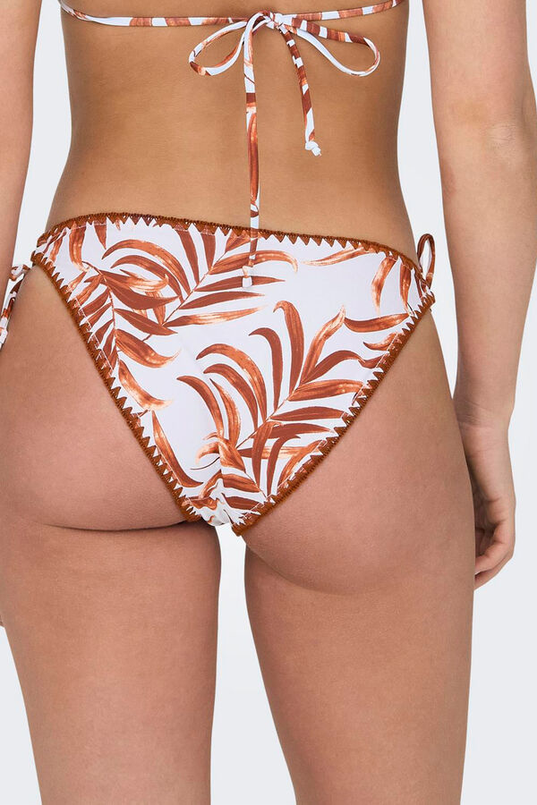 Womensecret Printed bikini bottoms white