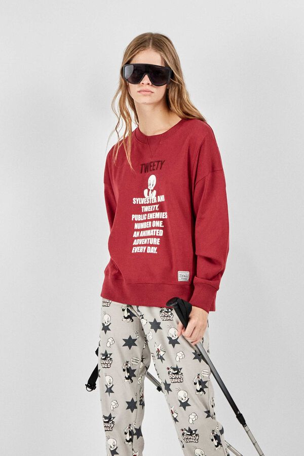 Gisela Tweety print Looney Tunes pyjamas brown
