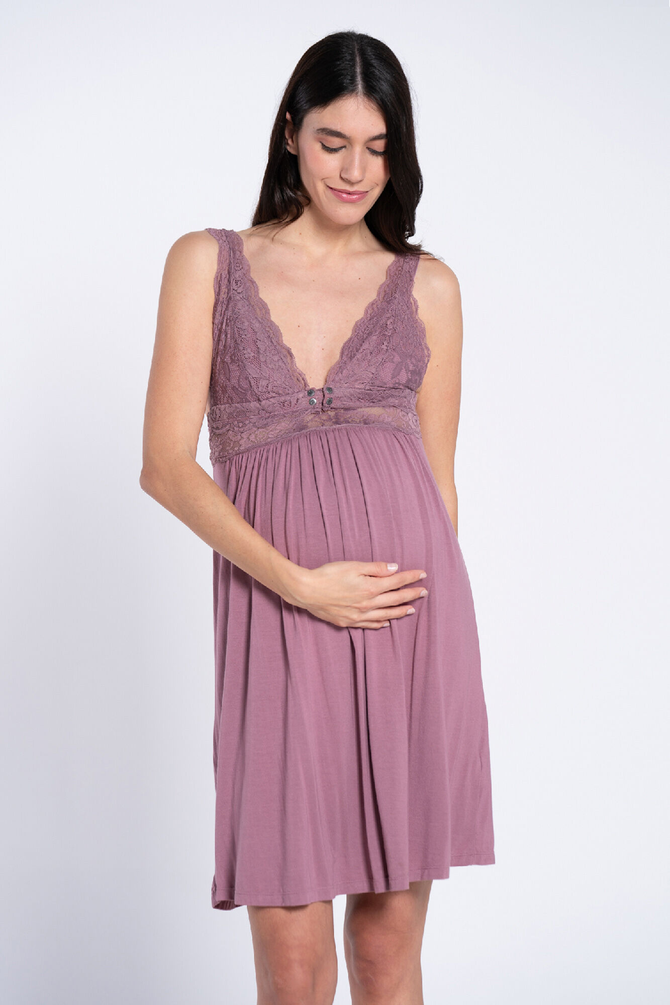 Ohma! Dessous-Nachthemd mit Spitze