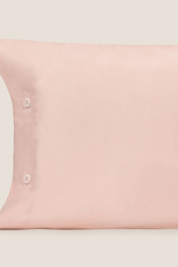 Womensecret Funda almohada algodón orgánico. Cama 180-200cm. rosa