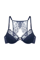 Dorina Lilian light padded demi bra blue