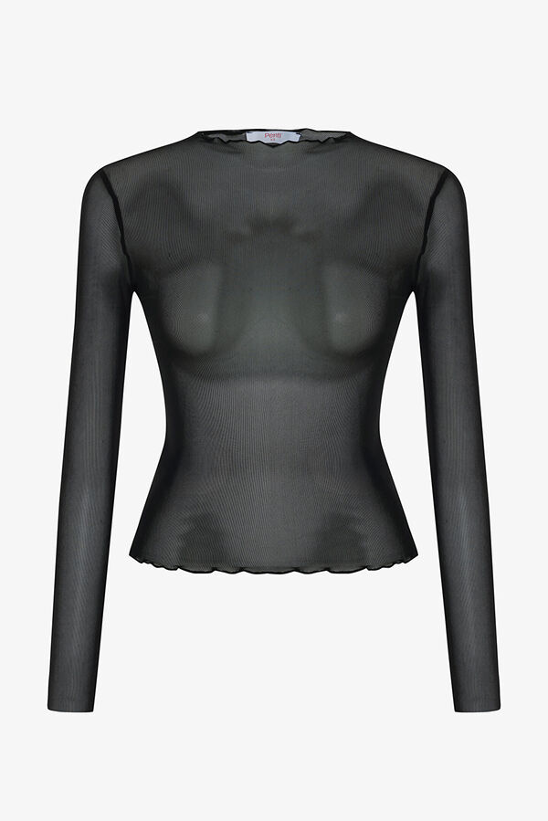 Penti Top transparente negro