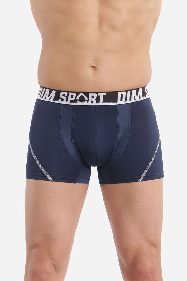 DIM Pack de 3 boxers desportivos em microfibra com malha respir&aacute;vel DIM estampado