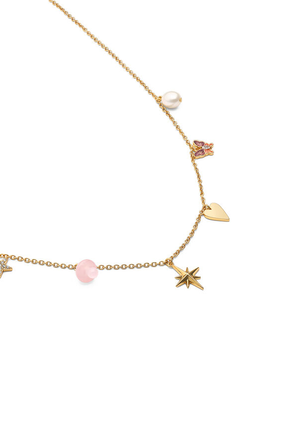 Singularu Halskette Multicharms Fairy Tale vergoldet mit Print