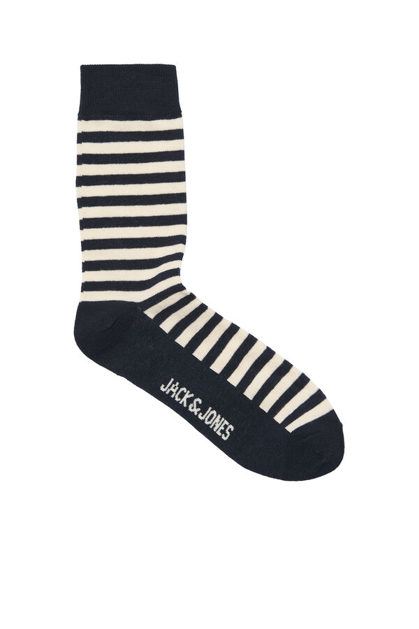 Jack & Jones 3-pack striped socks white