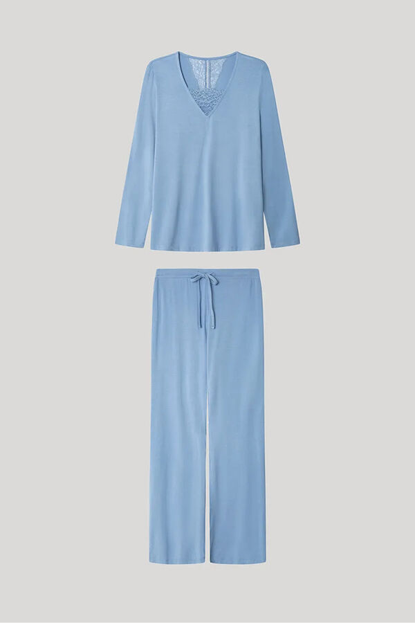 Gisela Monochrome pyjamas set Blau