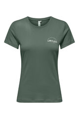 Only Play Camiseta deportiva b&aacute;sica algod&oacute;n verde