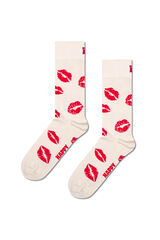 Womensecret Calcetines unisex Kisses blanco