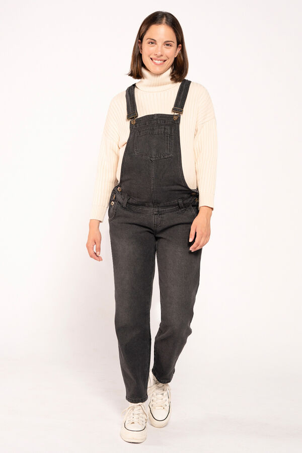 Womensecret Mom-fit maternity dungarees Crna