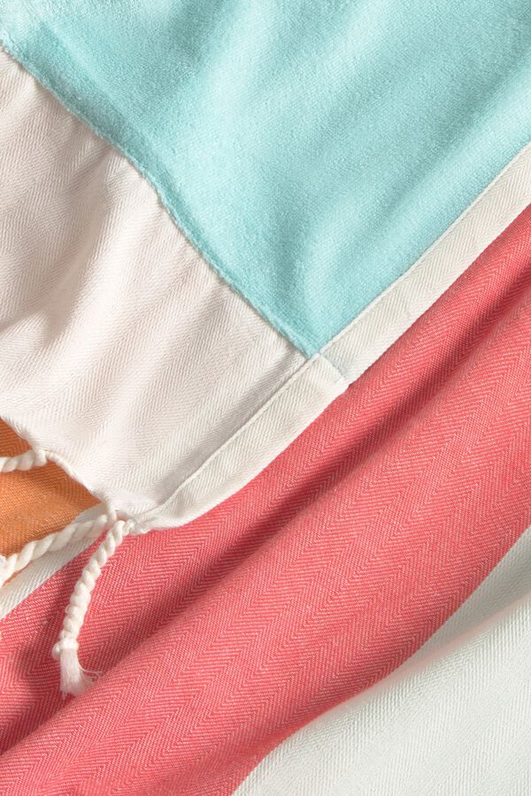 Textura Strandtuch aus Web- und Frotteestoff mit Print
