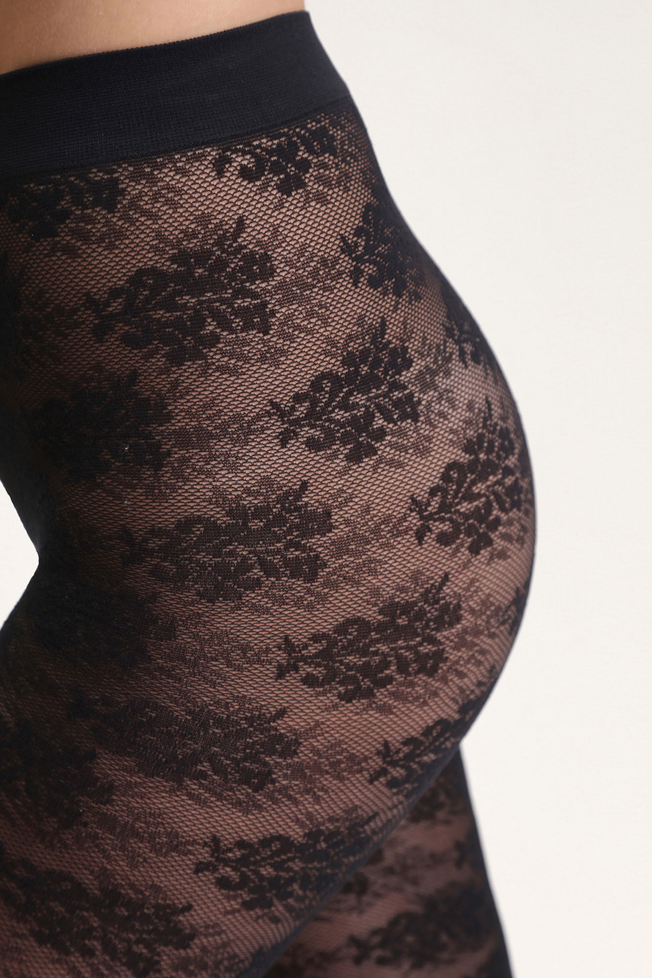 DIM Panty con motivo de encaje de flores 20 Deniers