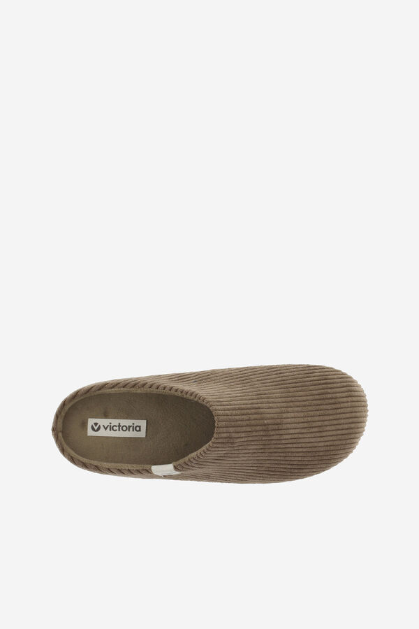 Victoria Victoria Norte corduroy slippers grey