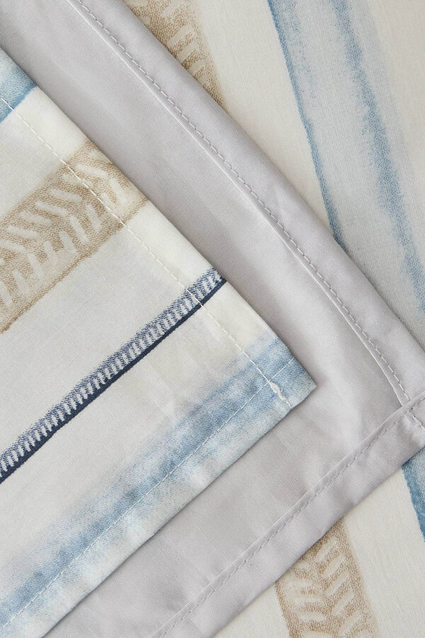 Textura Funda N&oacute;rdica Rayas Acuarela azul