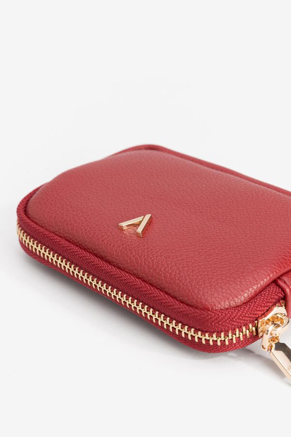 Vilanova Bolsa peque&ntilde;a con efecto piel rojo