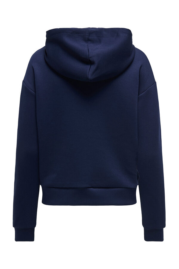 Only Play Sudadera b&aacute;sica con capucha azul