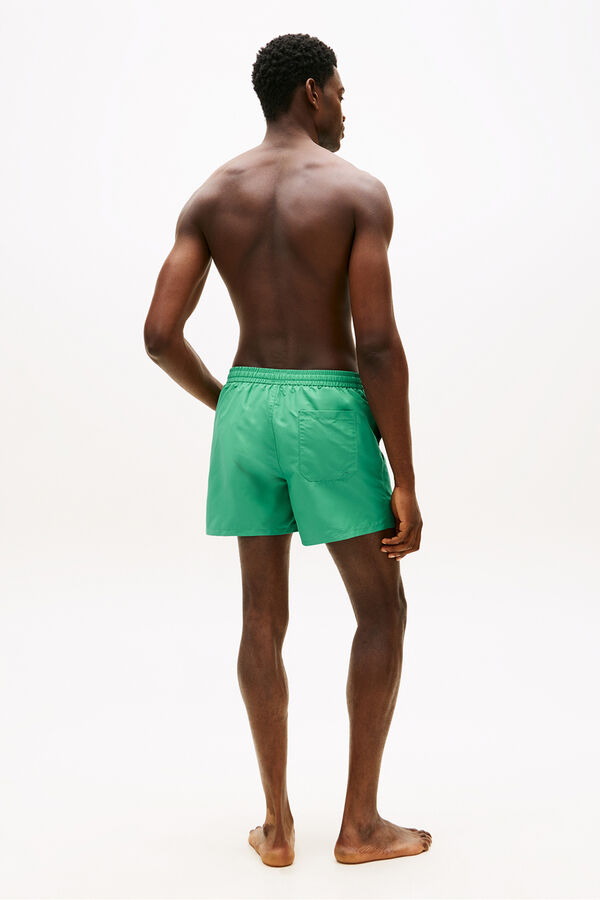 Tommy Hilfiger Embroidered flag men's swimwear green