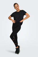 Only Play Legging tiro alto algod&oacute;n negro