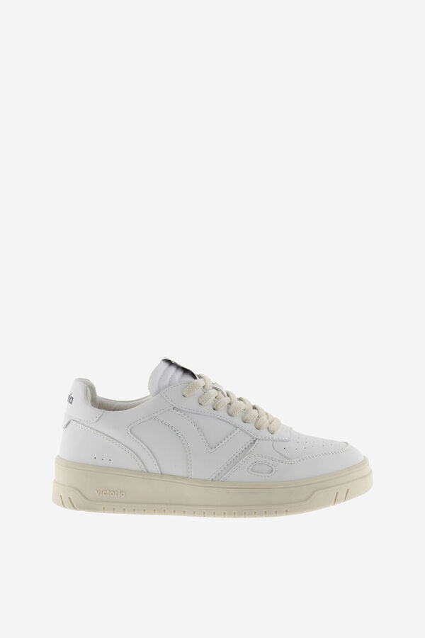 Womensecret Seoul Faux Leather Trainers white