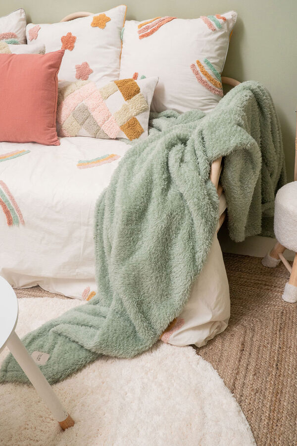 Calma House Arga tagesdecke aus weichem leinen Grün